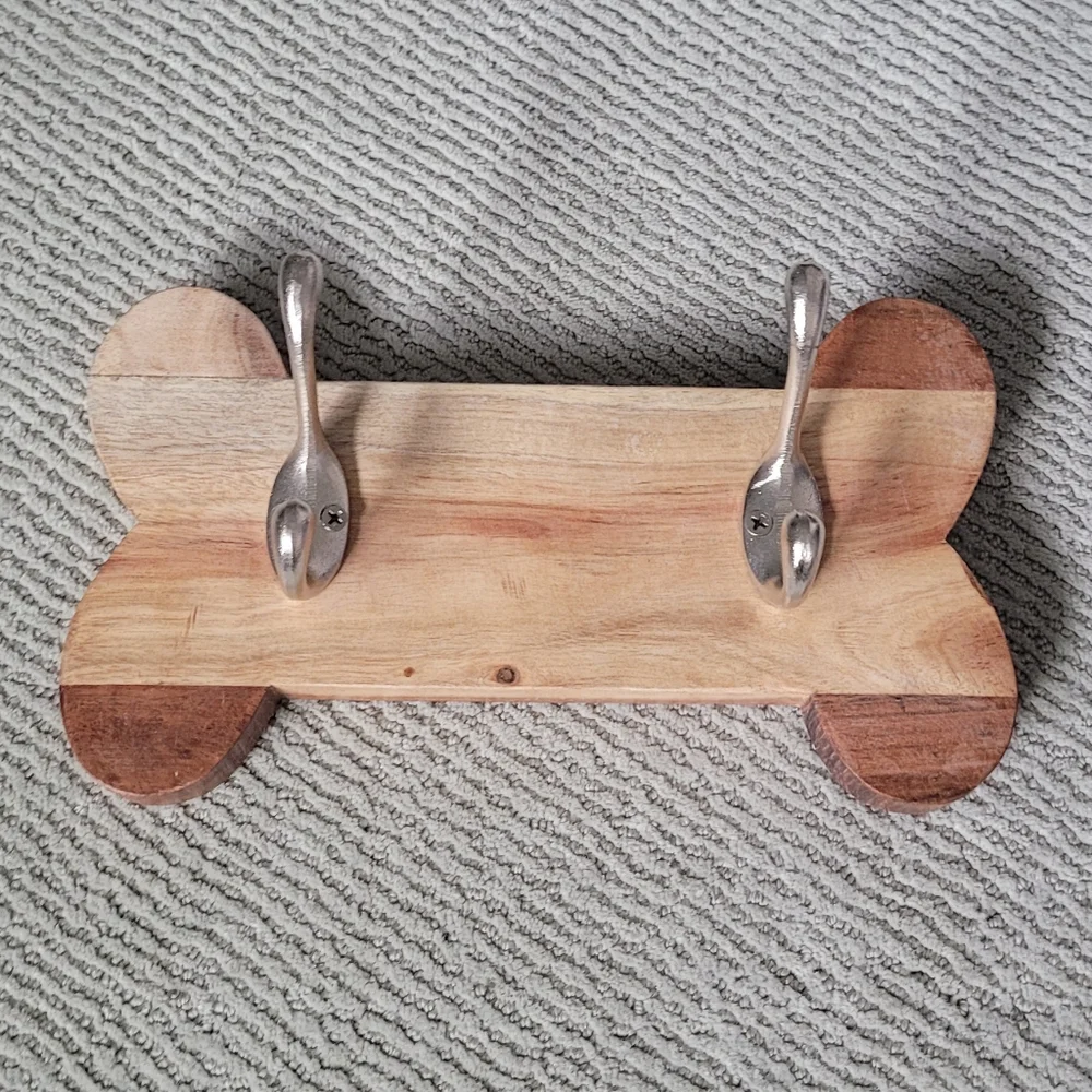 Wooden Bone-Shaped Wall Hook